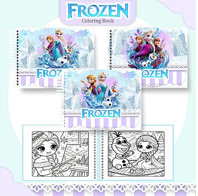 Livro de colorir Frozen