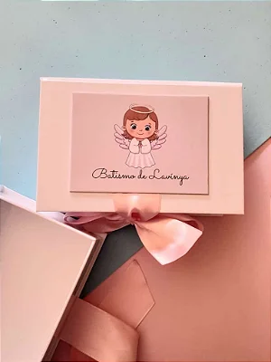 CAIXA CONVITE PADRINHOS ANJINHA OU ANJINHO