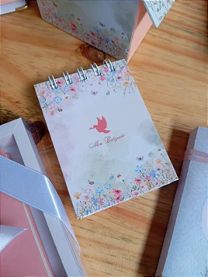 Bloquinho personalizado arame superior