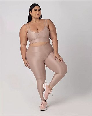 Conjunto Fitness Feminino em Poliamida – Top + Legging Plus