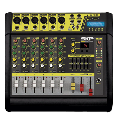 Mesa Skp  Pro Audio Vz-60ii Mixer Amplificado 1600w   Savz60-ii