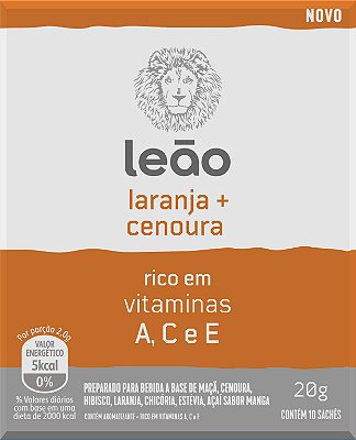 Chá Leão Cheguei Menopausa Amora e Laranja 2g Com 10 Unidades