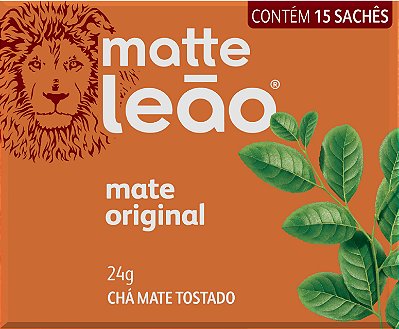 Chá Matte Leão Original 24g em Sachês - 15 Unidades