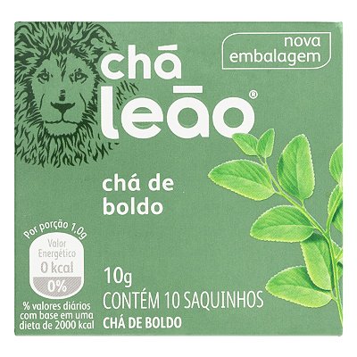 Chá Leão - Chá de Boldo 10g em sachês - 10 Unidades