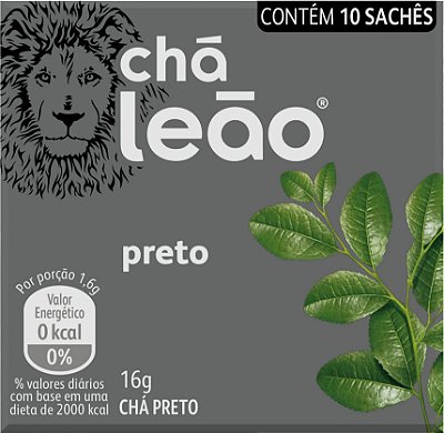 Chá Leão - Chá Preto 16g em sachês - 10 Unidades