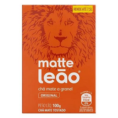 Chá Matte Leão Original Granel - Caixa com 100g #Desconto