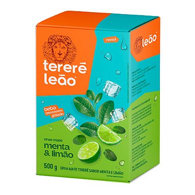 Tereré Erva Mate Sabor Menta e Limão Leão 500g