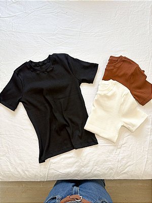 Combo camisetas caneladas