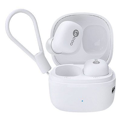 Headset Bluetooth 5.0 TWS Lecoo EW301 branco