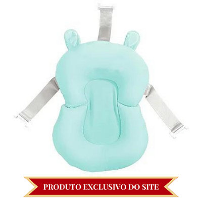 Almofada de Banho Para Bebê verde água