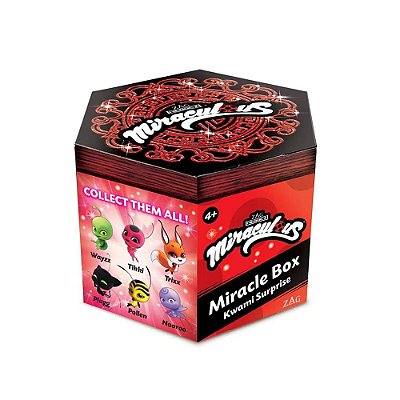 Mini Figura Surpresa - Miraculous - Miracle Box Kwami Surprise - 4 Cm - Multikids BR1556