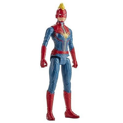 Boneco Capitão Marvel Avengers Titan Hero Figura Articulada 30 cm - E7875 Hasbro