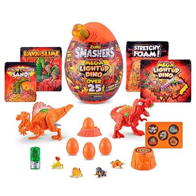 Smashers Ovo Dino Light Up Grande 25 Surpresas - FUN F844