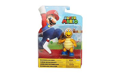 Boneco Super Mario Boomerang Bro 10 CM 3007 Candide