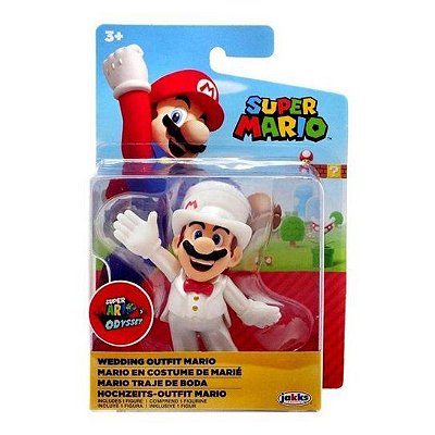 Boneco Super Mario 6CM Mario Traje de Bodas Candide 3001