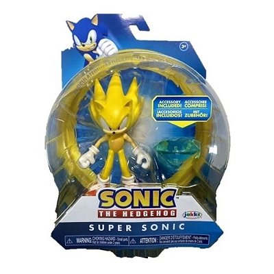 Boneco Sonic Articulado - Super Sonic - Sunny