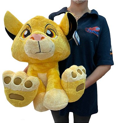 Pelucia Disney Simba Big Feet Grande 45cm - FUN