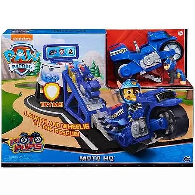 Patrulha Canina Playset Moto HQ Chase - Sunny 2278