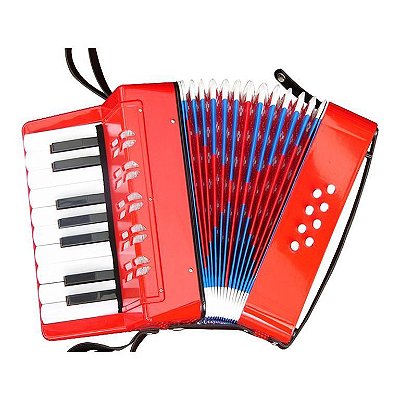 Mini Acordeon - 17 CLAVES 8 BAIXOS Shiny Toys