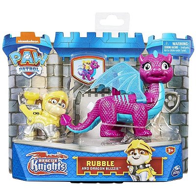 Patrulha Canina Boneco Rubble e Dragão Blizzie - Sunny 2849
