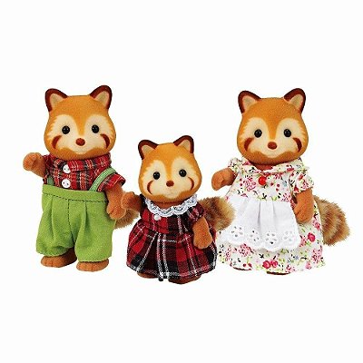Sylvanian Families - Família Panda Vermelho 5215