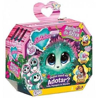 Pelúcia Furballs Adotados Amigos Da Selva Fun