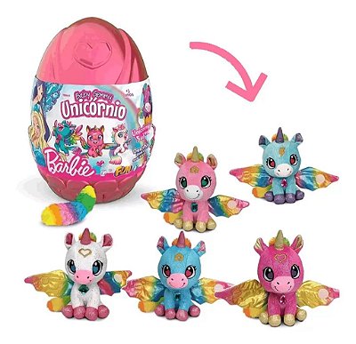 Barbie Ovo Baby Unicórnio Pequeno 17 cm - Fun F066-6