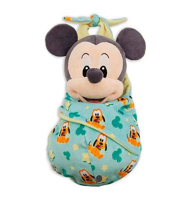 Mickey Baby Pelúcia com Cesta F0028 FUN - Disney