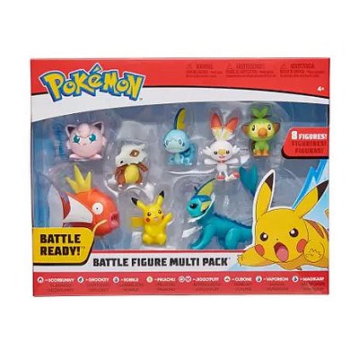 POKEMON Multipack C/ 8 Figuras Vaporeon Pikachu Jigglypuff - Sunny 2604