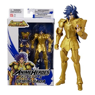 BONECO CAVALEIROS DO ZODIACO - GEMINI SAGA F0002 FUN
