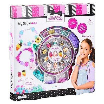 Kit de Pulseiras Miçangas - My Style Life Sweet Candy BR1118