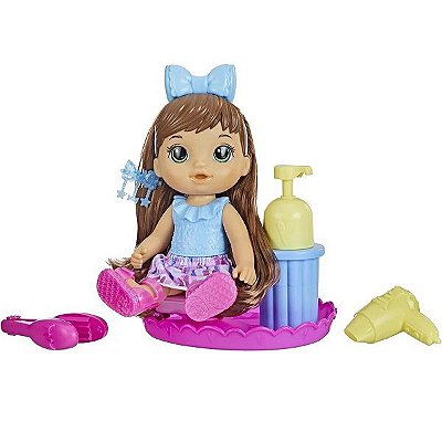 Boneca Baby Alive Sudsy Styling Cabelos Castanhos - F5113 - Hasbro