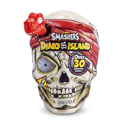 Smashers Ovo Dino Cabeça do Pirata Extra Grande Vermelho - FUN F927
