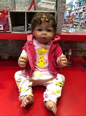 Roupa Para Boneca Bebe Reborn Laura Baby Girafa
