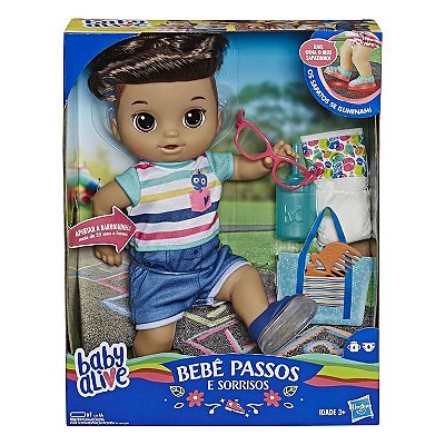 BONECA Baby Alive Menino - Sapatilhos Brilhantes E5245 Hasbro
