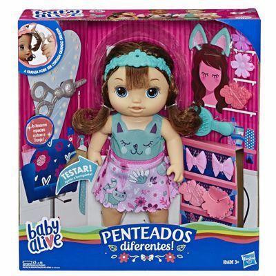 Boneca Baby Alive Corte de Cabelo Morena - E5242 Hasbro