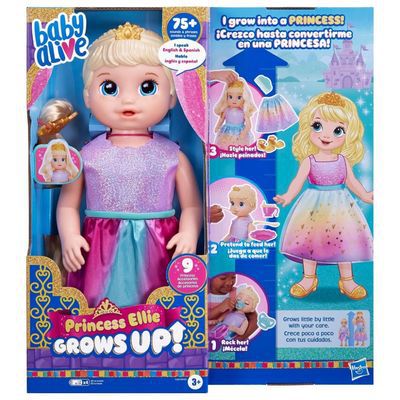 Boneca Baby Alive Princess Ellie Grows Up Loira F5236 Hasbro