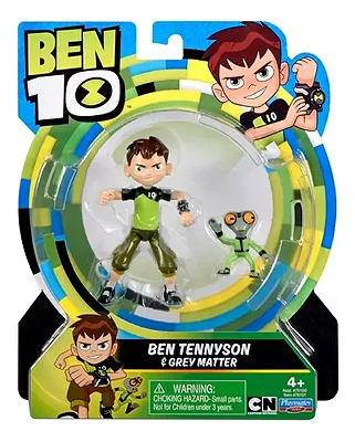 Boneco Ben 10 e Massa Cinzenta Figura Articulada 10 cm Sunny