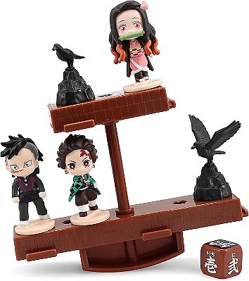BONECO DEMON SLAYER - Nezuko Tangiro e Genya Jogo Balance Game 7408