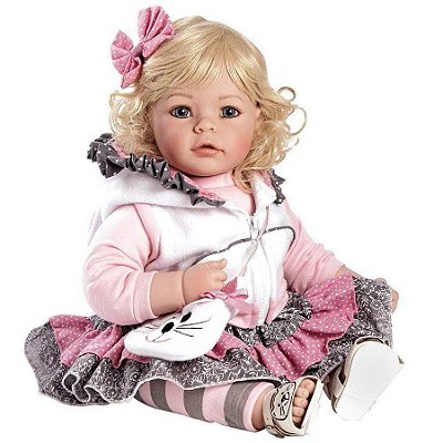 Bebê Reborn BONECA ADORA Menina The Cat's Meow Corpo de Pano 20924