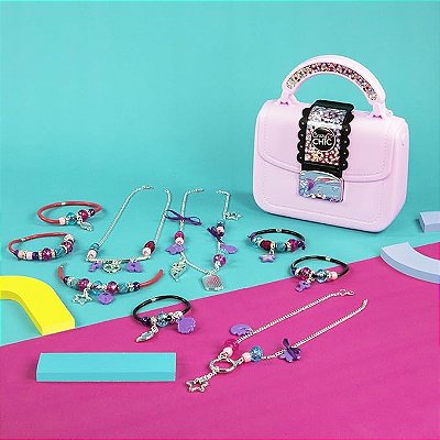 Kit Maleta de Miçangas Pulseiras e Colares FUN F01386