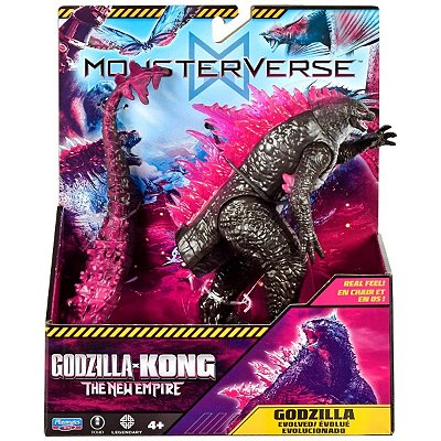 Boneco Godzilla vs Kong The New Empire Godzilla Evoluído 15cm