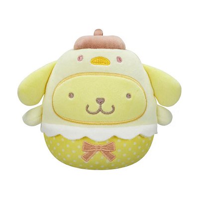 Pelúcia Squishmallow 20 cm - Pompompurin Sanrio Hello Kitty e Seus Amigos - Sunny 3698