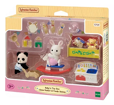 Sylvanian Families Caixa Brinquedos Bebe Coelho Neve E Panda 5709