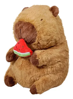Pelucia de Capivara com Fruta 30 cm