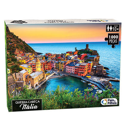 QUEBRA CABEÇA 1000 PEÇAS - Itália - Puzzle PAIS & FILHOS