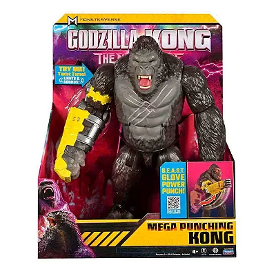 Boneco Godzilla vs Kong The New Empire Kong com Som e Luz 33 cm