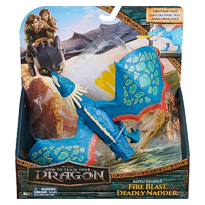 Boneco Como Treinar Seu Dragao Deadly Nadder com Fogo