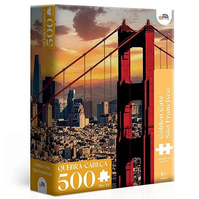 QUEBRA CABECA 500 PEÇAS GOLDEN GATE SAO FRANCISCO TOYSTER