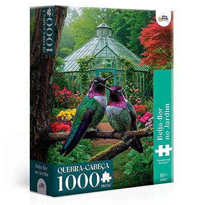 QUEBRA CABECA 1000 PEÇAS BEIJA FLOR JARDIM 8088 TOYSTER